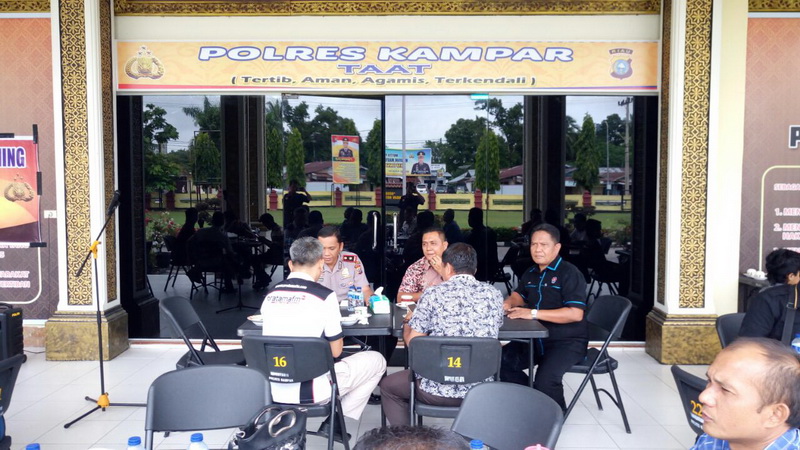 Coffee Morning, Ajang Silaturahmi Polres Kampar dengan Wartawan